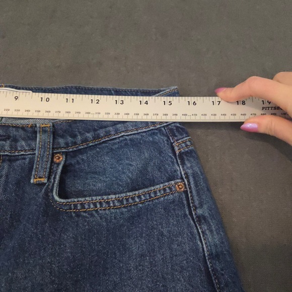 Gap Super Baggy Jeans Womens Sz 27/4  Medium Indigo Blue Wide Leg Denim - Picture 4 of 13